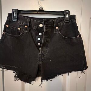 Levi’s black Jean shorts